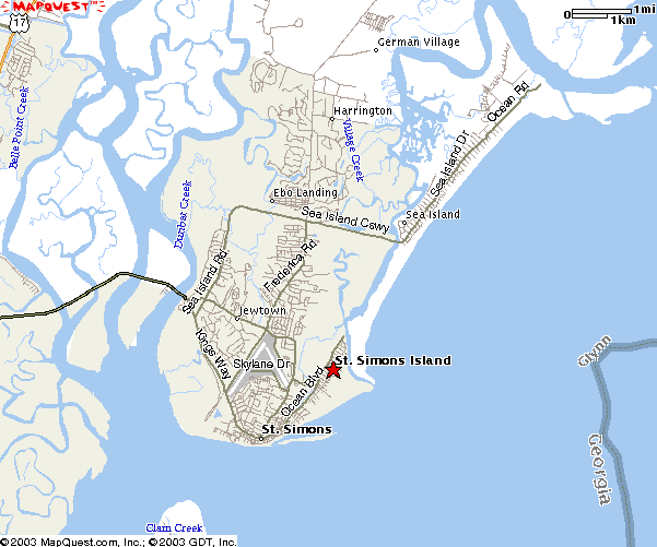 St Simons Island Ga Maps